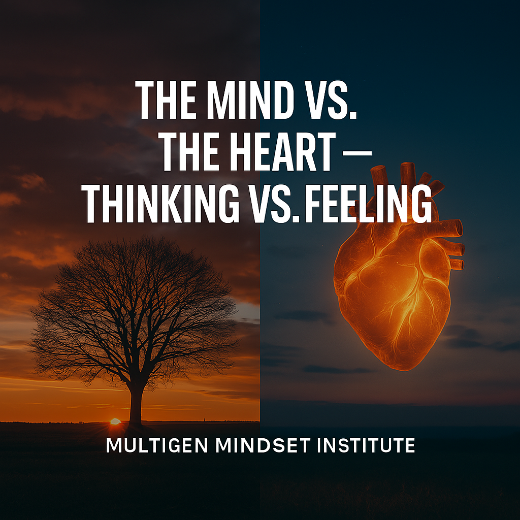 MULTIGEN MINDSET INSTITUTE ARTICLE #6 – The Mind vs. The Heart – Thinking vs. Feeling