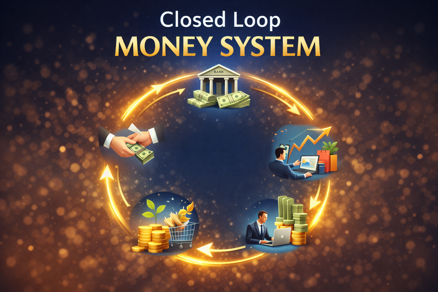 CONVERT SURPLUS INTO HARD ASSETS – THE CLOSED LOOP MONEY SYSTEM By MultiGen Mindset Institute