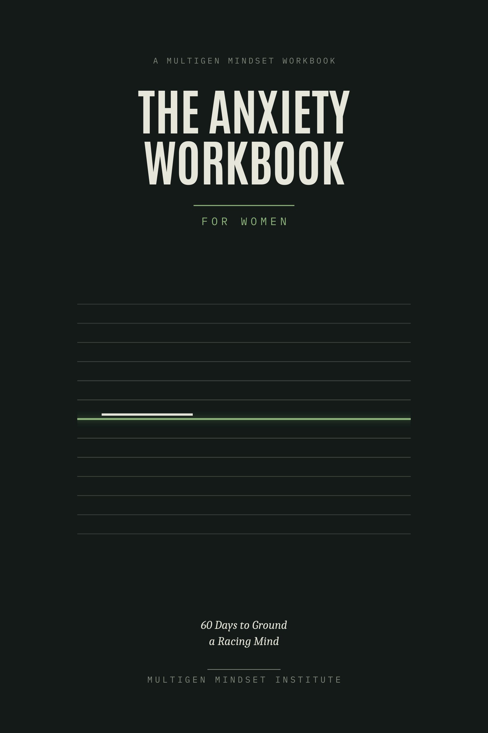 The Anxiety Workbook for Women (Instant PDF)