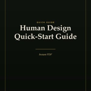 Human Design Quick-Start Guide — cover