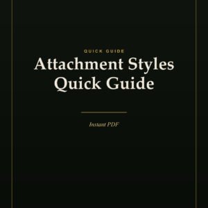 Attachment Styles Quick Guide — cover