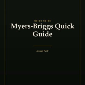 Myers-Briggs Quick Guide — cover