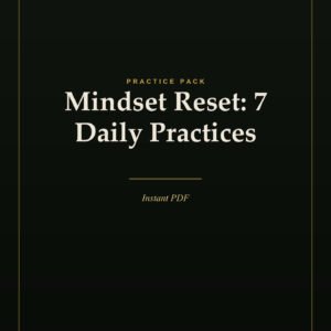 Mindset Reset: 7 Daily Practices — cover