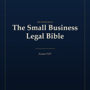 The Small Business Legal Bible — cover